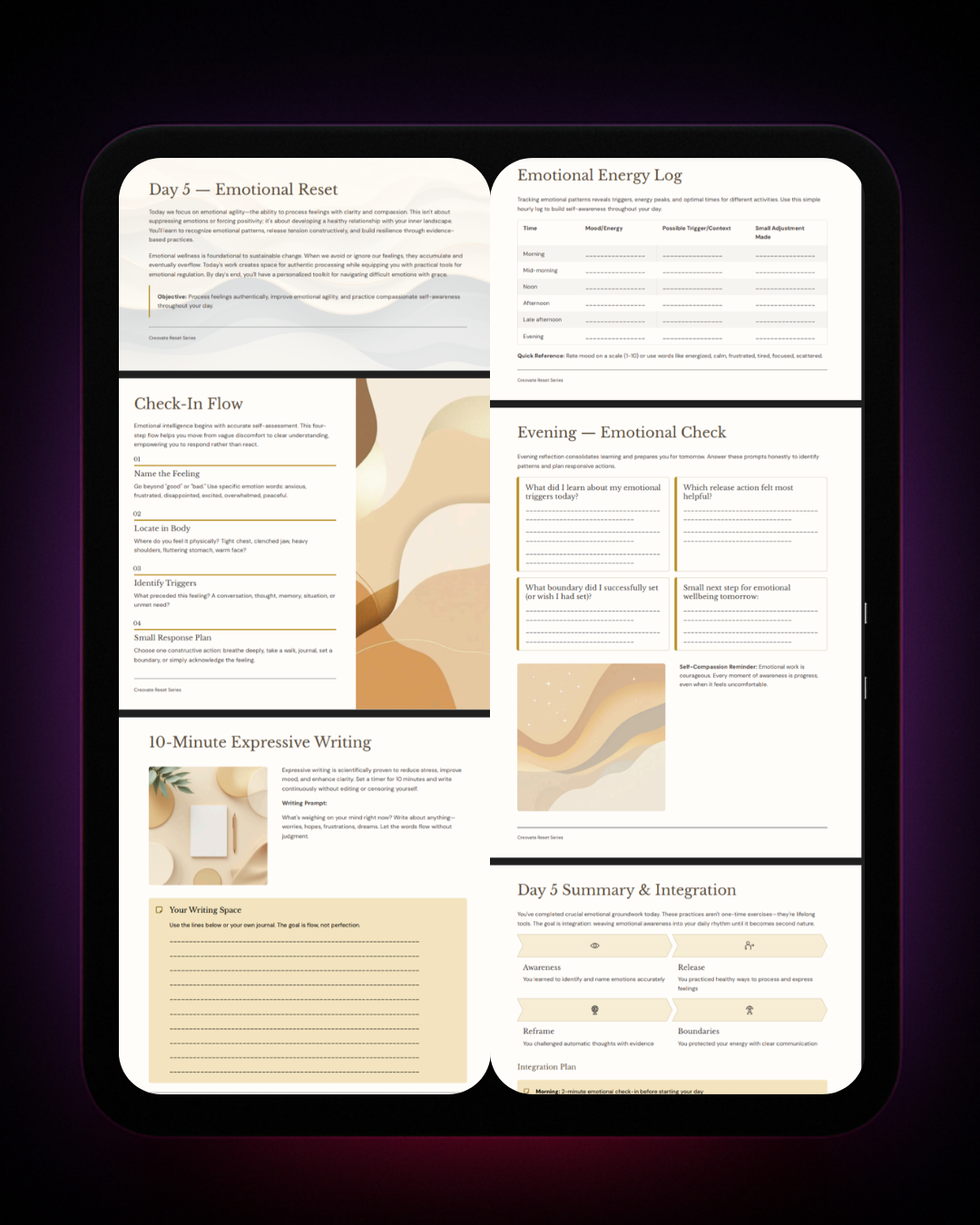 7-Day Life Reset System - Complete Guided Transformation Program (Digital Workbook)