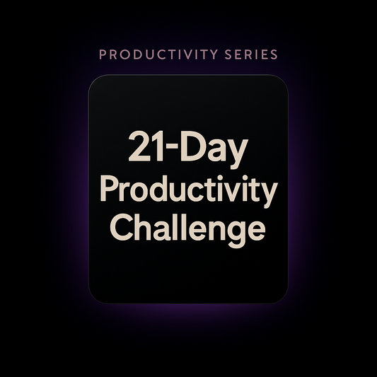 21-Day Productivity Challenge Printable (Daily Planner + Habit System)