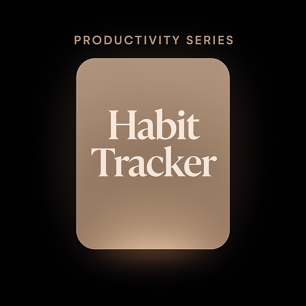 Minimal Habit Tracker Printable – Habit Builder Template (Digital Download)
