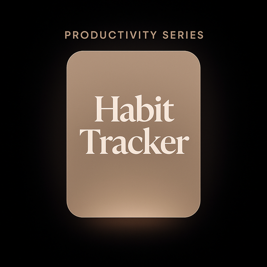 Minimal Habit Tracker Printable – Habit Builder Template (Digital Download)
