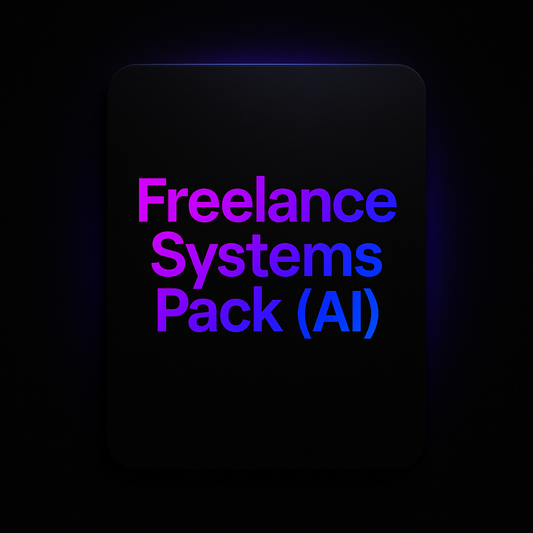 Freelancer Systems Pack (AI) - Operations Toolkit to Scale to $10K+/mo